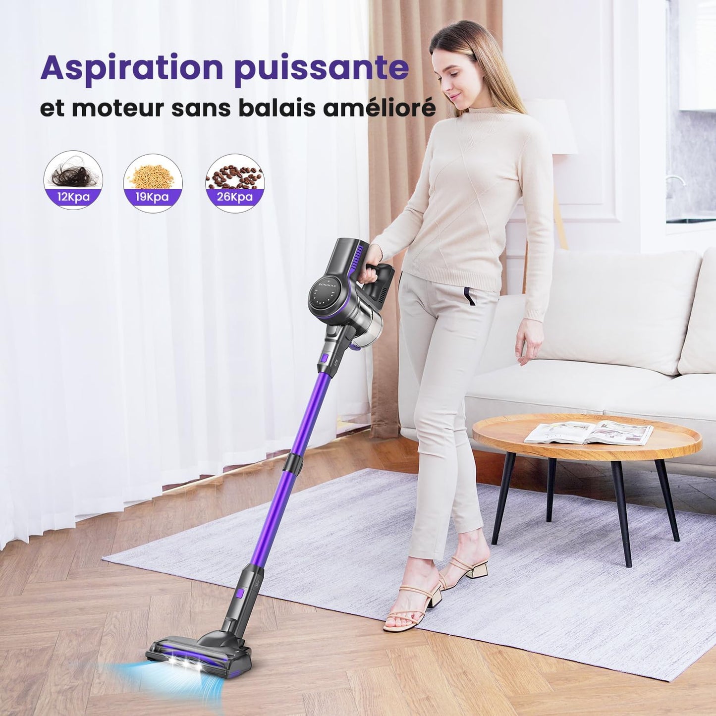 Aspirateur Balai Sans Fil Puissant