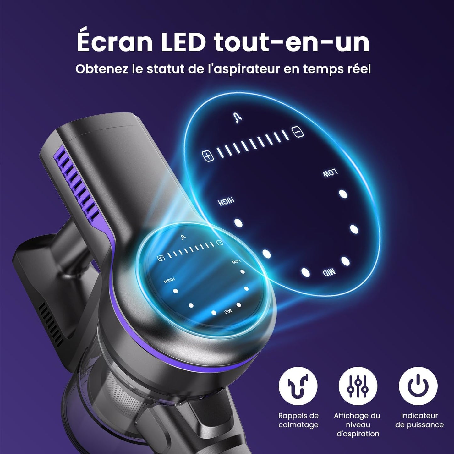 Aspirateur Balai Sans Fil Puissant