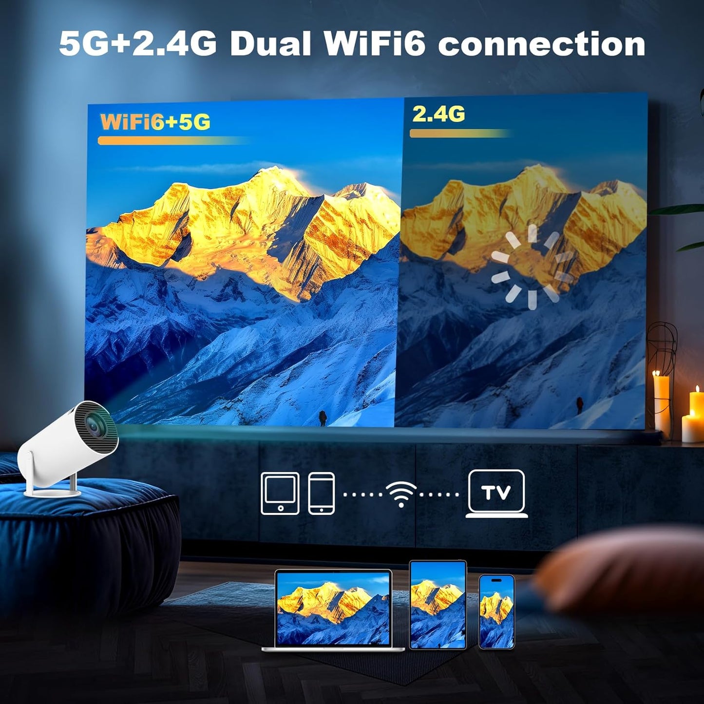 Mini Vidéoprojecteur 4K