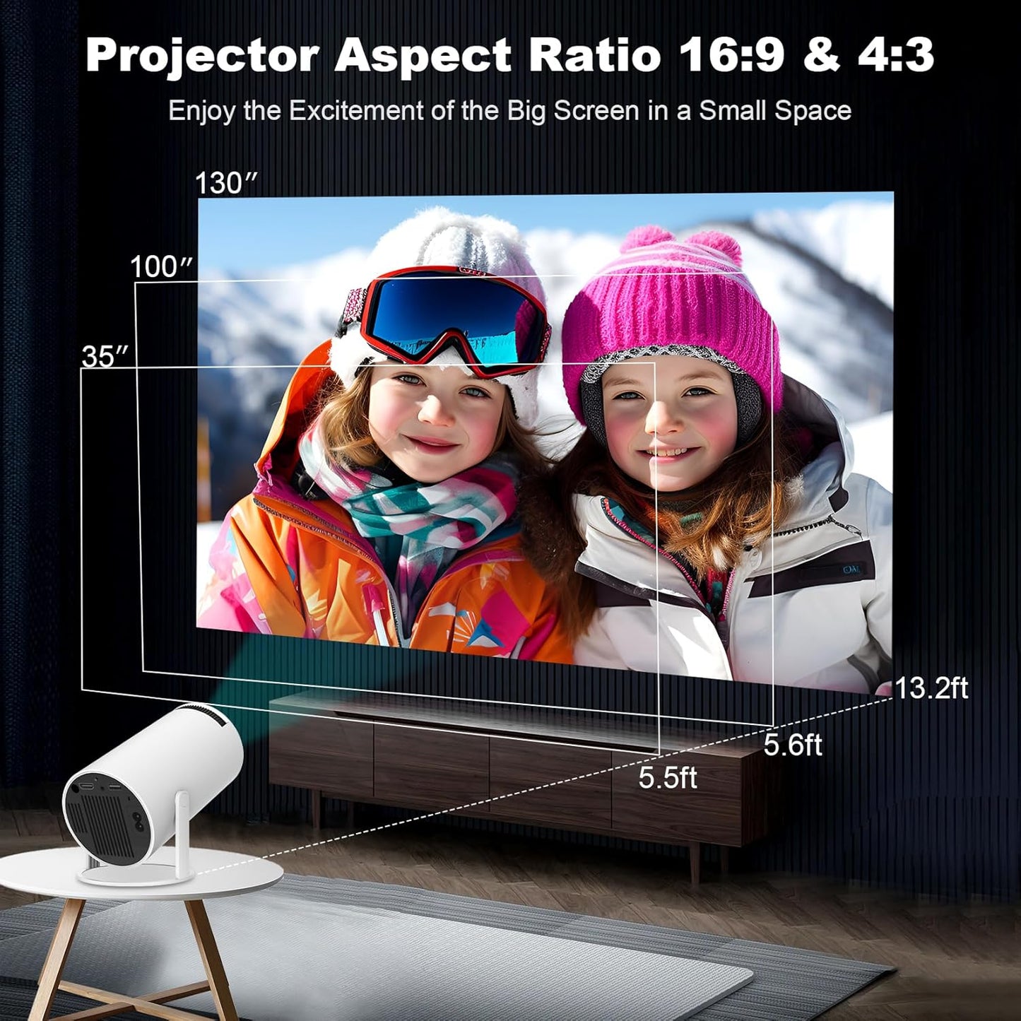 Mini Vidéoprojecteur 4K