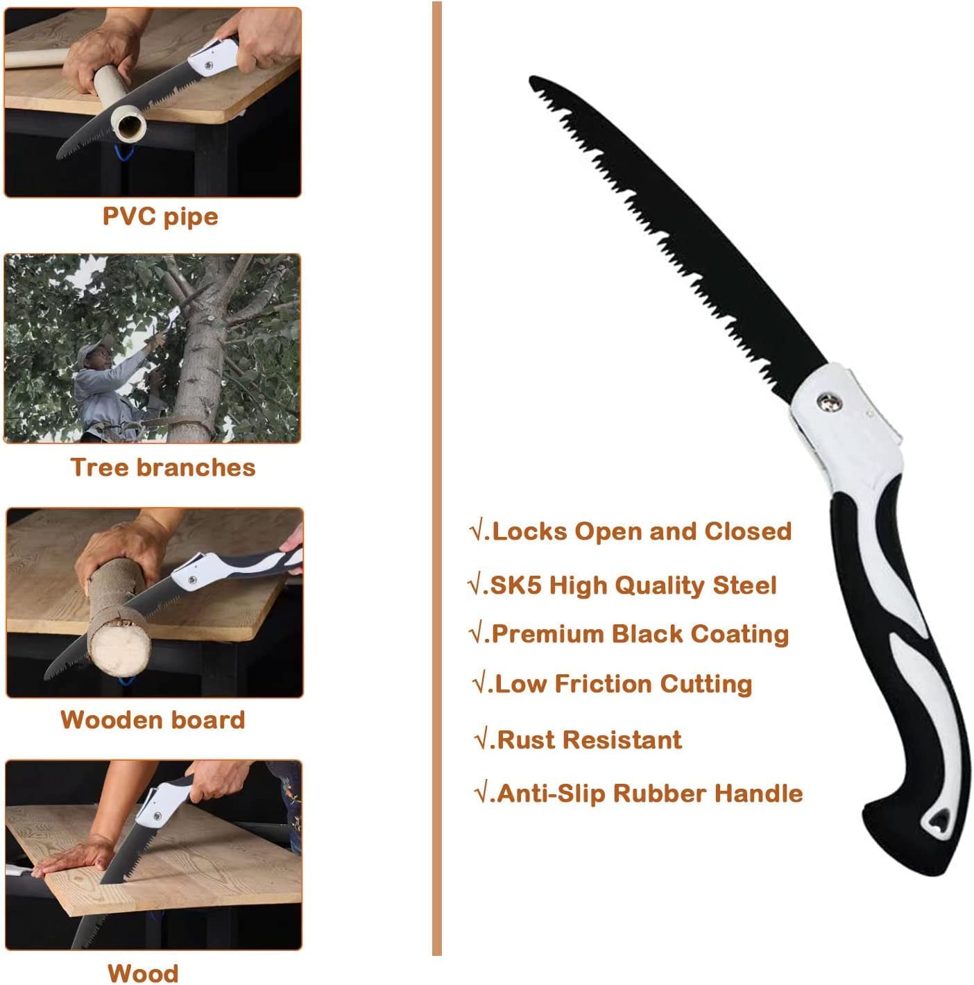 Scie Pliante de Jardin – Coupe Bois & Élagage Ultra Précis