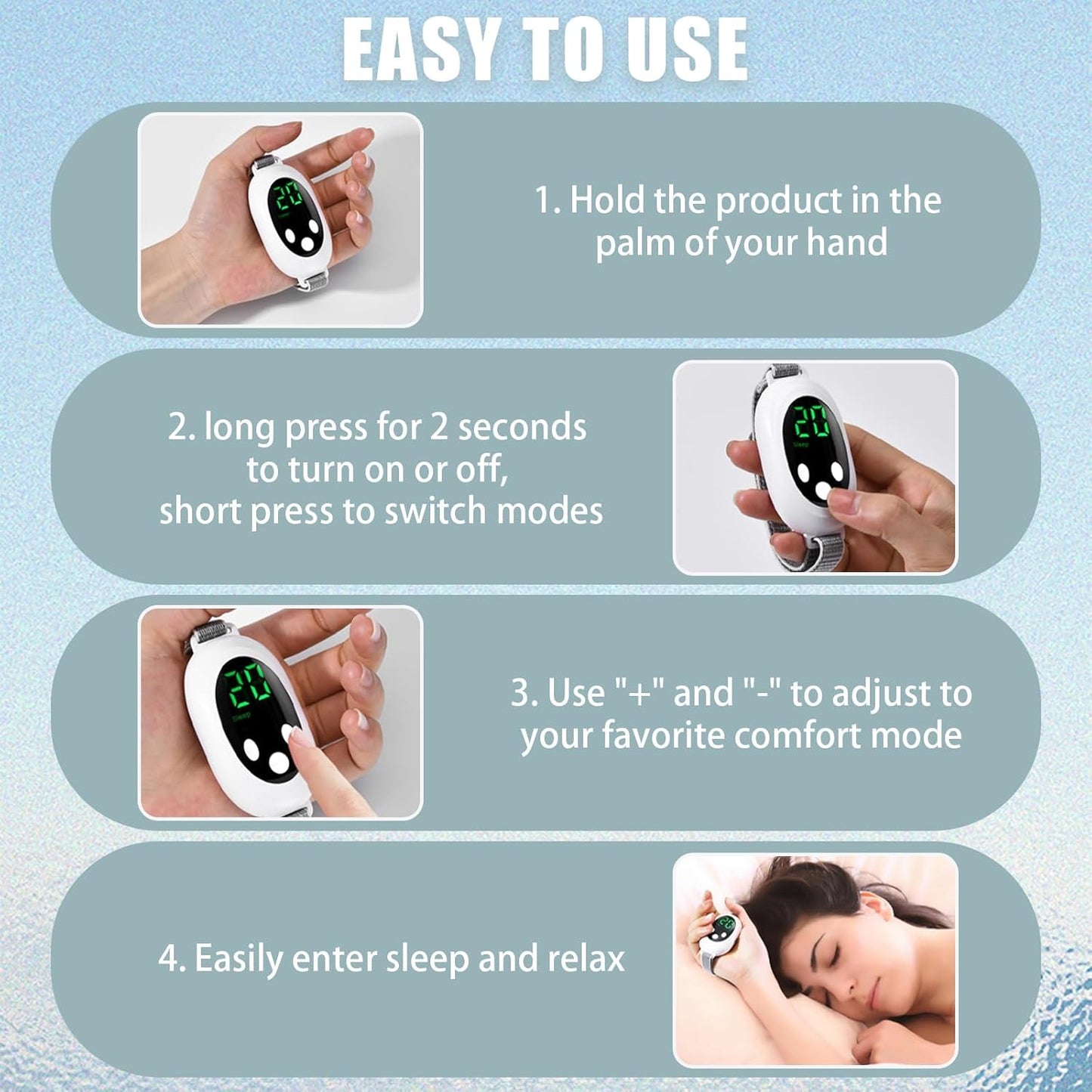 Appareil Anti-Stress & Sommeil par Microcourants
