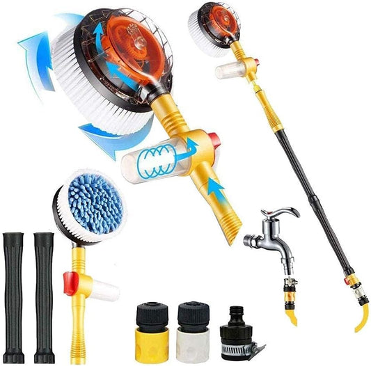 Brosse de Lavage 360° avec Jet d’Eau