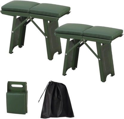 Tabouret Pliable avec Assise Rembourrée