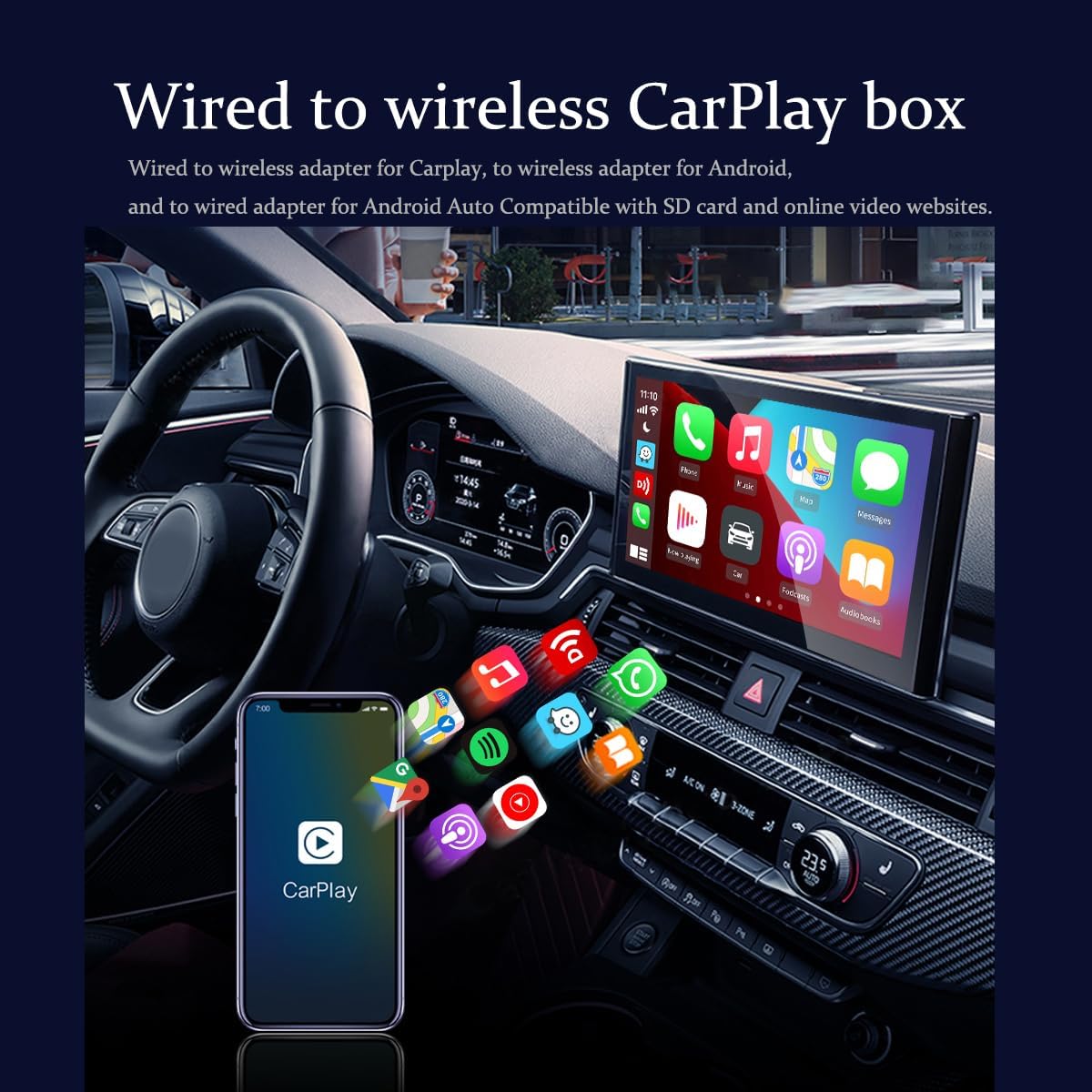 Carplay avec Youtube et Netfix