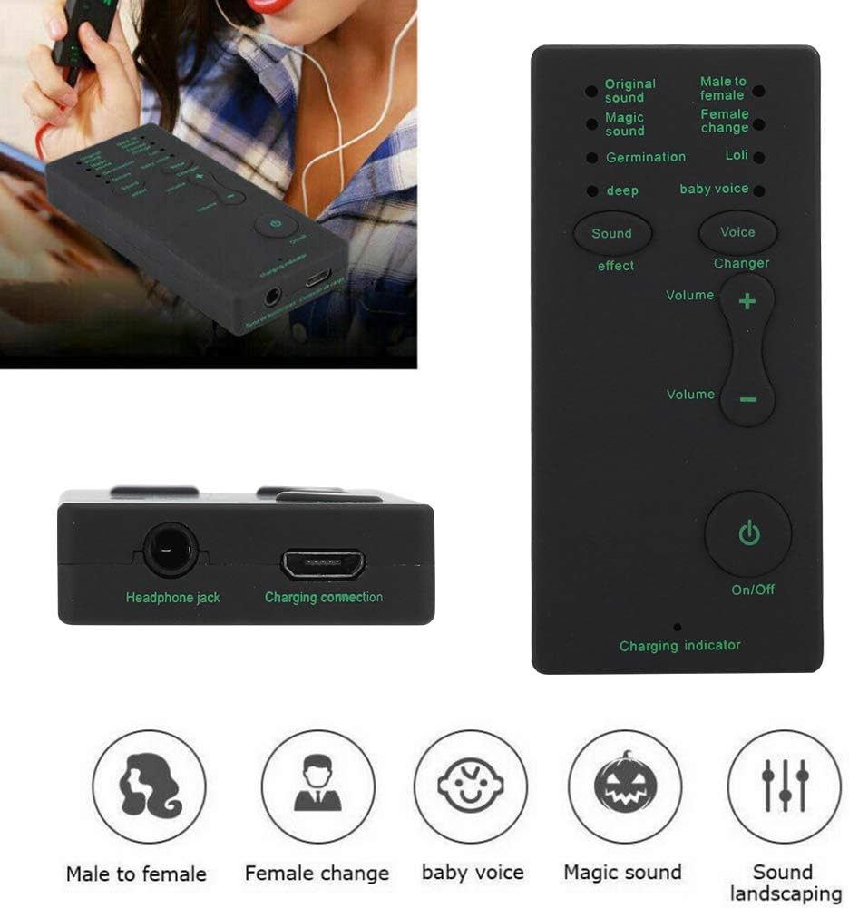 Modificateur de Voix Portable avec 7 Effets Sonores