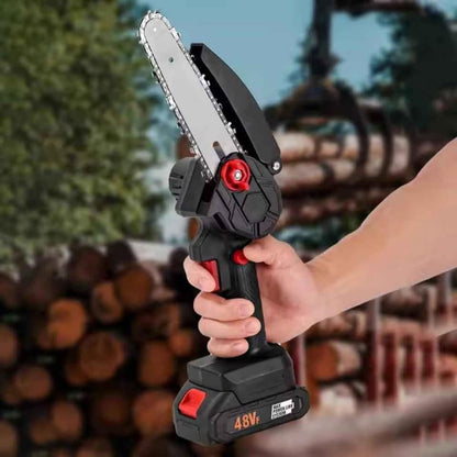 Tronçonneuse Électrique Sans Fil avec 2 Batteries & Chargeur