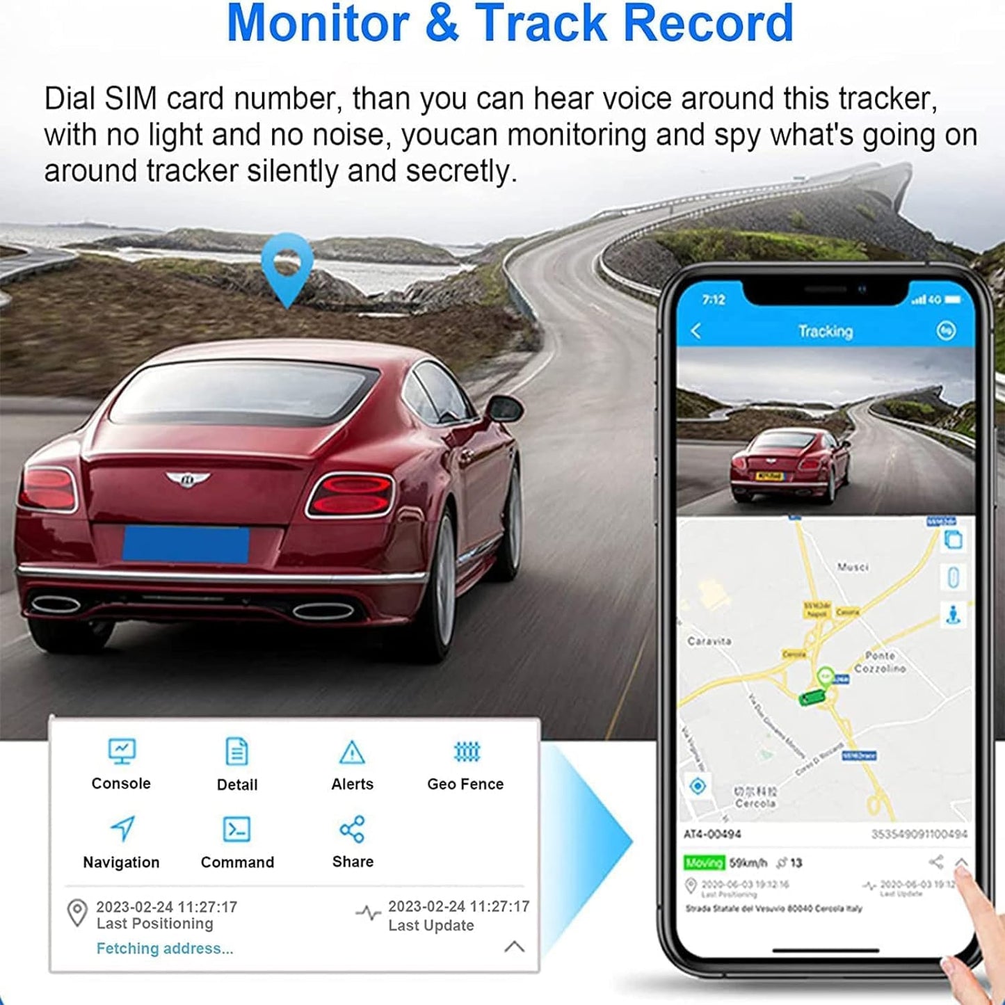 Mini GPS Tracker Magnétique – Localisation en Temps Réel