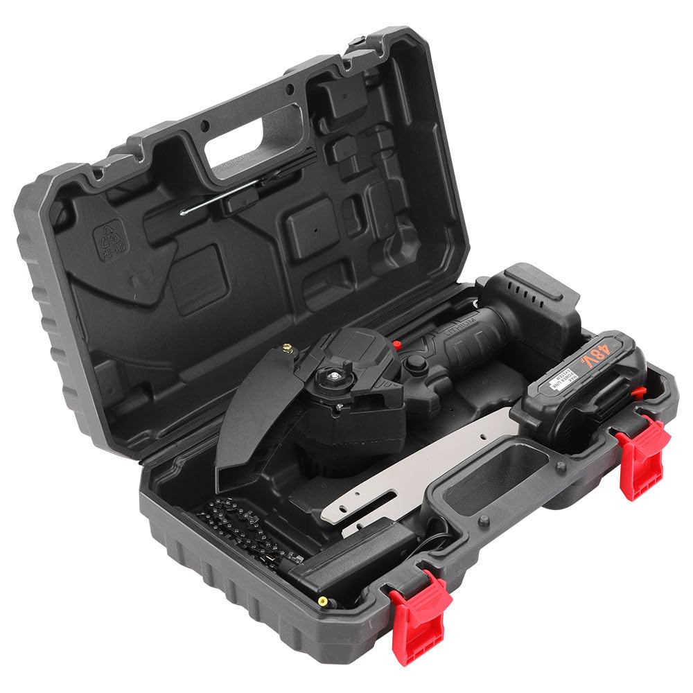 Tronçonneuse Électrique Sans Fil avec 2 Batteries & Chargeur