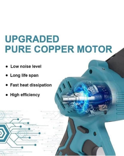 Tronçonneuse Électrique Sans Fil avec 2 Batteries & Chargeur