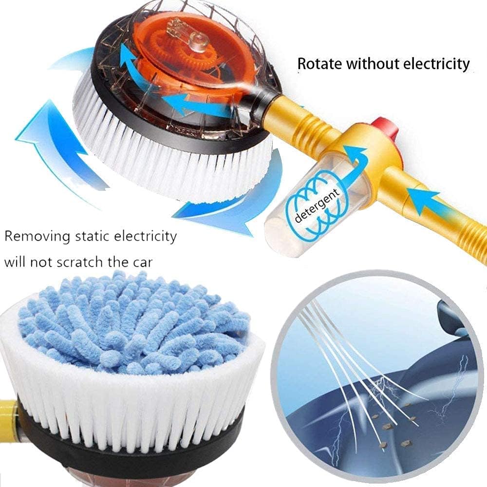 Brosse de Lavage 360° avec Jet d’Eau