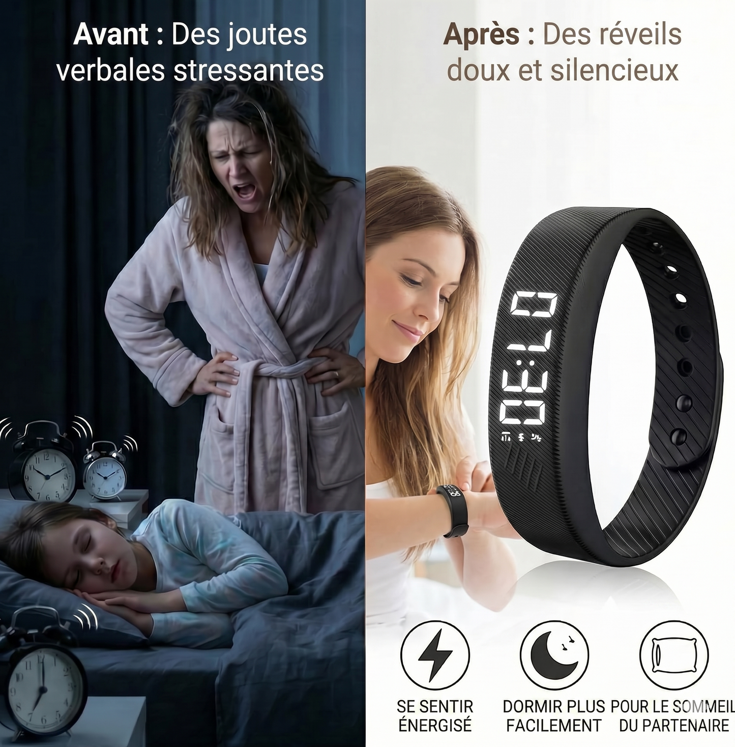 Réveil Silencieux Vibrant