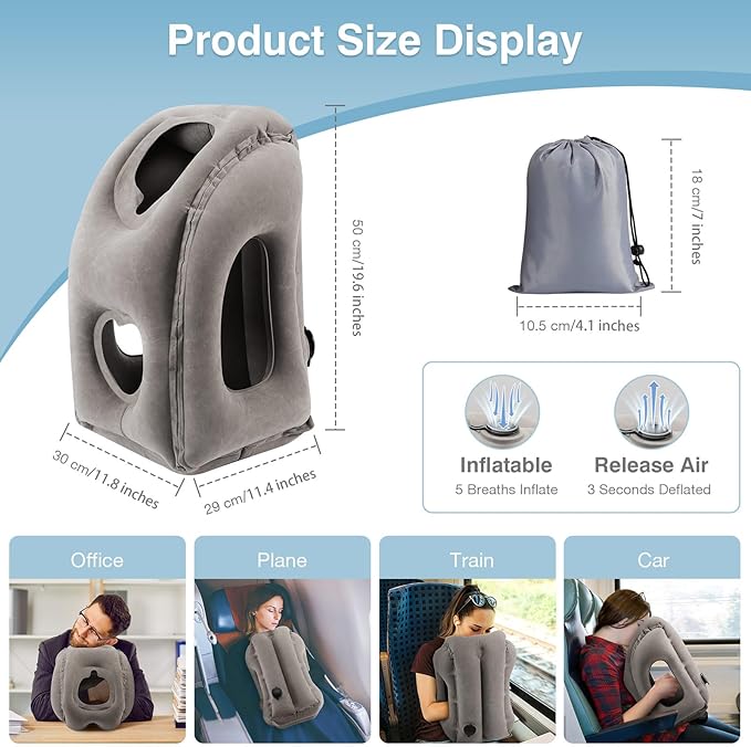 MoKo™ | Oreiller de voyage gonflable ultra-confort