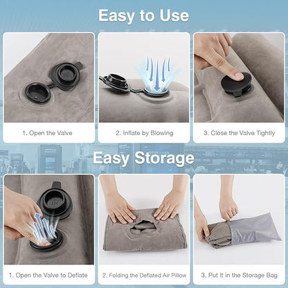 MoKo™ | Oreiller de voyage gonflable ultra-confort