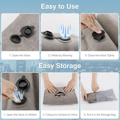 MoKo™ | Oreiller de voyage gonflable ultra-confort