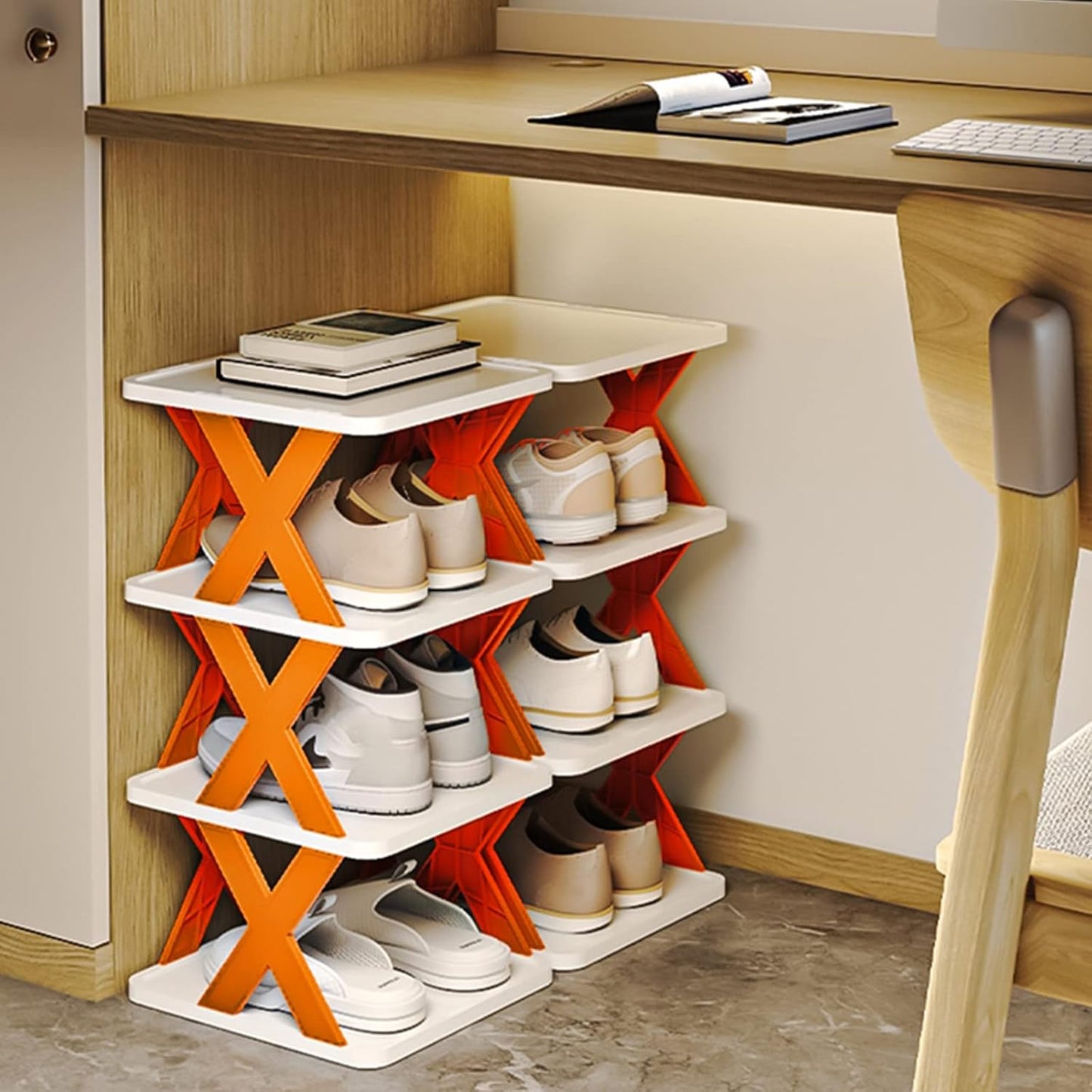Pepisky™ | Range-chaussures vertical gain de place 6 niveaux